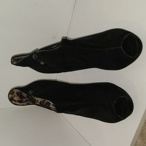 Black Booties Open Side Size 39